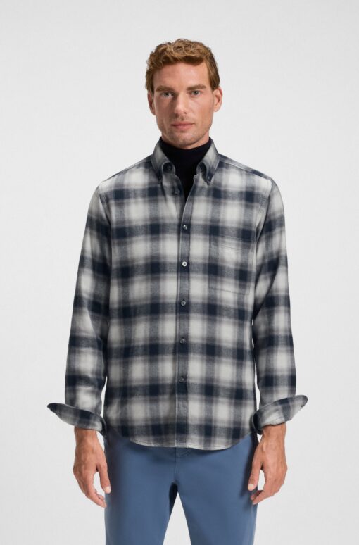 Boss Rickert Shirt Grey Patterned