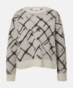 Comma, Knitted Pullover Beige