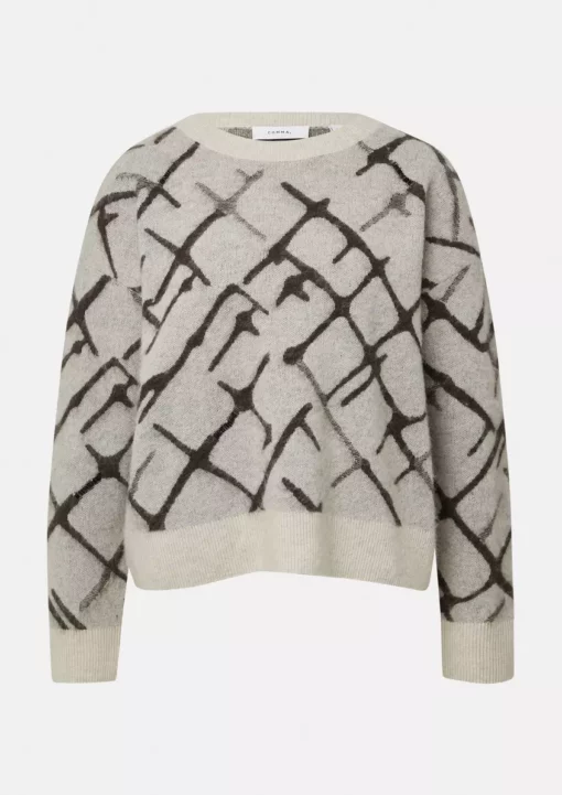 Comma, Knitted Pullover Beige