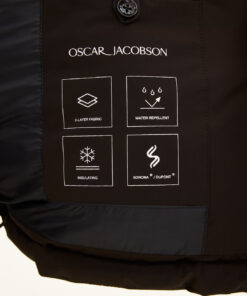 Oscar Jacobson Hooded Puffer Jacket Brown