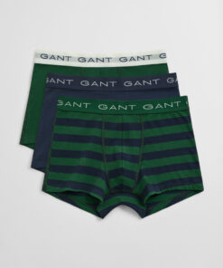 Gant Striped Trunk 3-Pack Forest Green