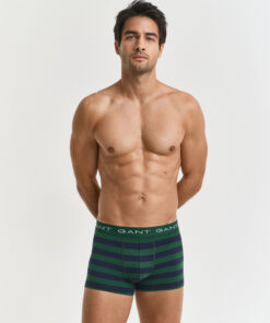 Gant Striped Trunk 3-Pack Forest Green