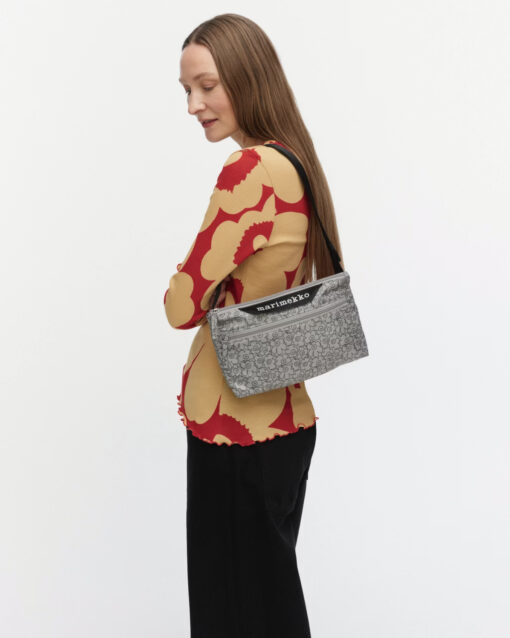 Marimekko Neat Crossbody Piirto Unikko S Shoulder Bag Grey, Black