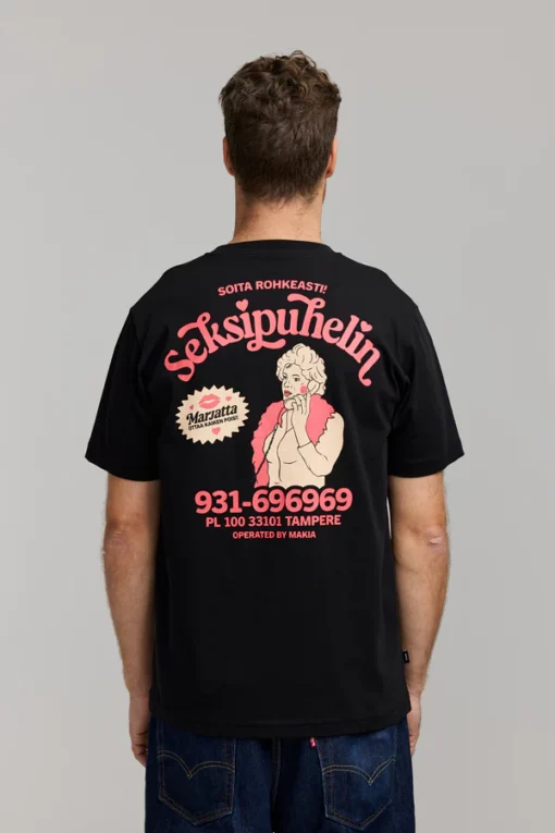 Makia Seksipuhelin T-shirt Black