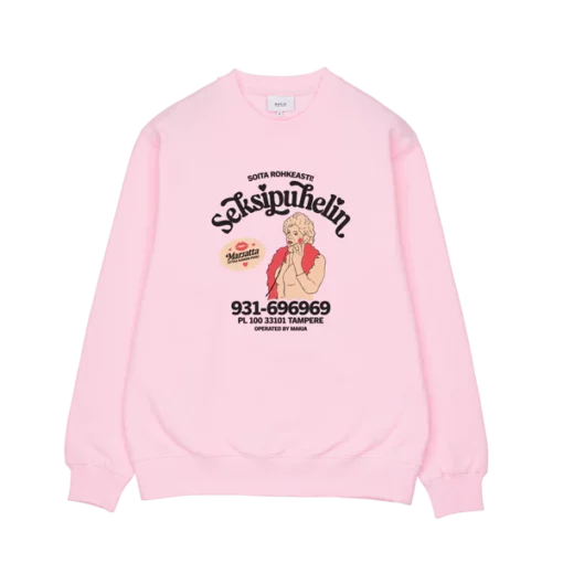 Makia Seksipuhelin Sweatshirt Pink