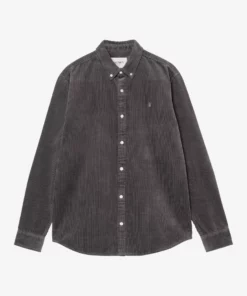 Carhartt WIP L/S Madison Cord Shirt Graphite Carhartt WIP L/S Madison Cord Shirt Graphite