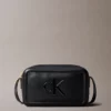 Calvin Klein Embossed Monogram Logo Camera Bag Black