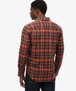 Superdry Cotton Lumberjack Shirt Orange