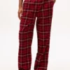 Tommy Hilfiger Original Flannel Pyjama Bottoms Red Reiker Tartan