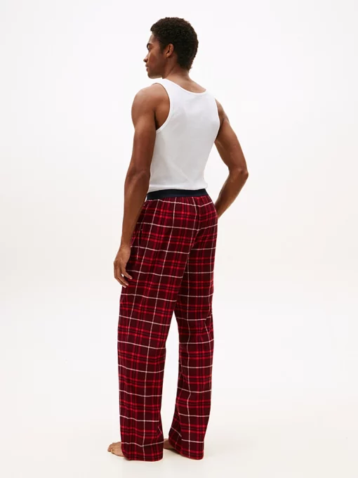Tommy Hilfiger Original Flannel Pyjama Bottoms Red Reiker Tartan