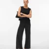 Vmberlin Wide Glitter Pants Black