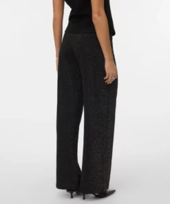 Vmberlin Wide Glitter Pants Black