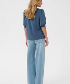 My Essentials Wardrobe 21 The Puff Blouse Vintage Indigo