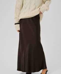 My Essential Wardrobe Estelle MW Long Skirt Espresso