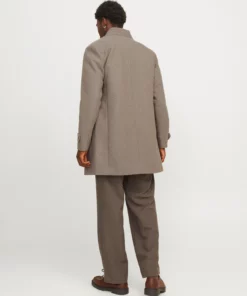 Jjemelton Wool Blend Coat Greige