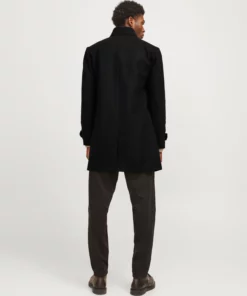 Jjemelton Wool Blend Coat Black