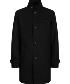 Jjemelton Wool Blend Coat Black