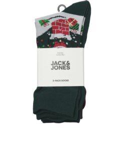 Jacsnowy Xmas Socks 3-Pack