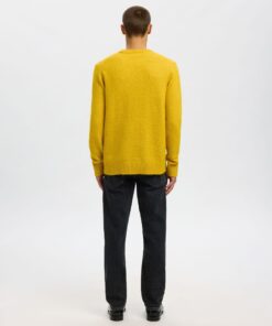 Slhrai Crew Neck Knit Golden Flake