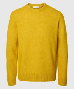 Slhrai Crew Neck Knit Golden Flake