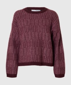 Slfalva Stripe Knit Fig