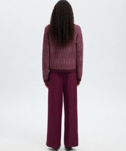 Slfalva Stripe Knit Fig