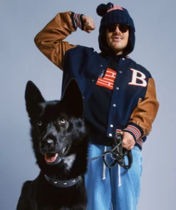 Billebeino Flag Knit Hoodie Navy