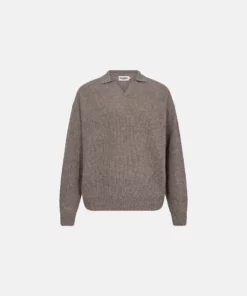 Resteröds Kane Wool Polo Knit Sand