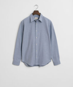 Gant Reg Flannel Melange Shirt Light Blue Melange