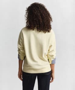 Gant Woman Graphic C-Neck Sweat Vanilla Yellow