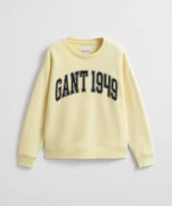 Gant Woman Graphic C-Neck Sweat Vanilla Yellow