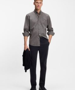 Boss Ricoplus Shirt Black Patterned