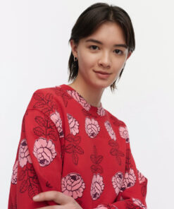 Marimekko Leiot Vihkiruusu Sweatshirt Red