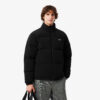 Lacoste Men's Water-Repellent Hooded Down Jacket Black