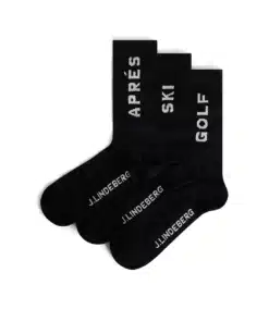 J.Lindeberg Miles Sock 3-Pack Black