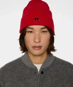 J.Lindeberg Joan Merino Beanie Barbados Cherry