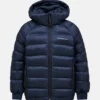 Peak Performance Tomic Insulated Hood Jacket Junior Blue Shadow