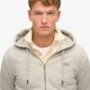 Superdry Essential Logo Zip Hoodie Varsity Grey Grindle