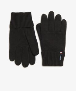 Superdry Logo Knitted Gloves Black