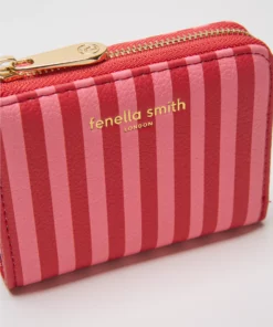 Fenella Smith Lucy Purse Pink And Red Stripe