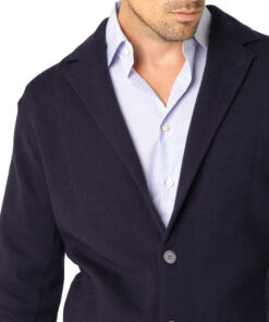 Knitted Merino Blazer Navy