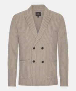 Merino Cable Blazer Taupe