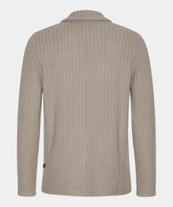 Merino Cable Blazer Taupe