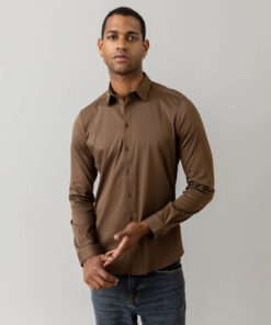 MMGMarco Jersey Shirt Chocolate Brown
