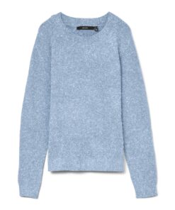 VMDOFFY LS O-Neck Blouse Ga Noos Blue Cashmere Blue