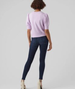 VMDOFFY 2/4 O-Neck Pullover Ga Noos Purple Orchid Bloom