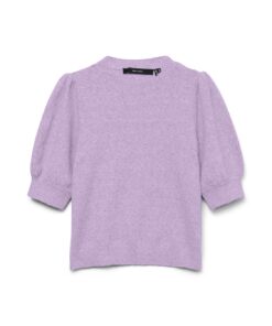 VMDOFFY 2/4 O-Neck Pullover Ga Noos Purple Orchid Bloom