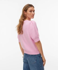 VMDOFFY 2/4 O-Neck Pullover Ga Noos Rose