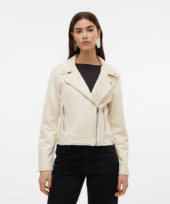 VMJOSE Short Faux Suede Jacket Ga Noos White Birch