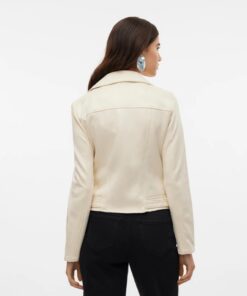 VMJOSE Short Faux Suede Jacket Ga Noos White Birch